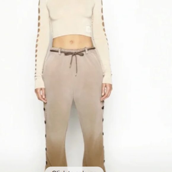 Boys Lie Pants - Boys Lie Wish Away Mocha Snap Pant/Sweatpants Brown Small New